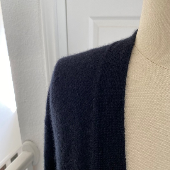 NWT Antonio Melani Luxury Collection Black Cashmere Long Sleeve Cardigan - Picture 3 of 4